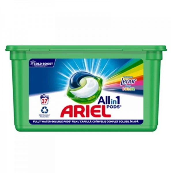 Detergent Ariel, all in 1 PODS, touch of Lenor, 37 de spalari Detergenti haine 56,26 lei