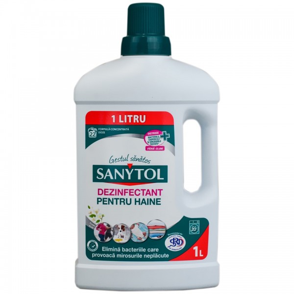 Sanytol 1l, solutie dezinfectant pentru haine super concentrat fara clor Detergenti haine 22,90 lei