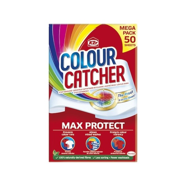 Servetele captatoare de culoare K2r Colour Catcher Max protect, 50 buc Detergenti haine 39,96 lei