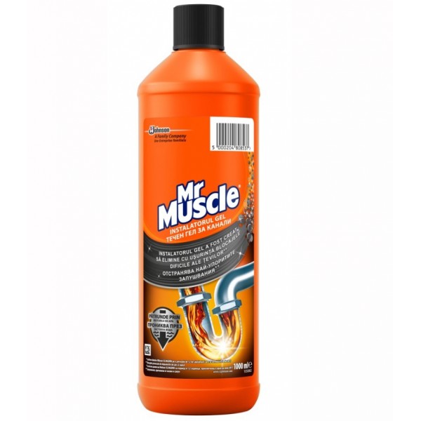 Gel pentru desfundarea tevilor Mr Muscle, 1000ml, outlet Outlet 26,43 lei