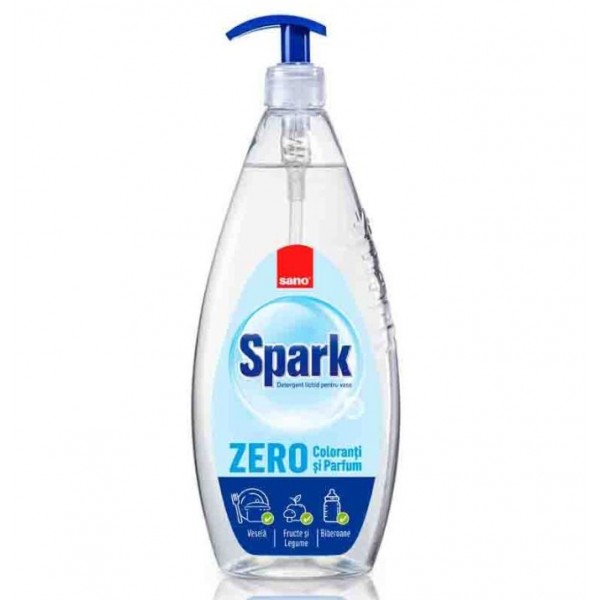 Sano Spark Zero 1L, detergent vase cu pompita, fara coloranti si parfum Produse 15,27 lei