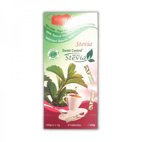Stevia Sweet Control, indulcitor la plic, 1gr (100buc) Produse 25,44 lei