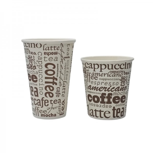 Pahare carton 235ml - 8oz caffe latte D80 (50buc) Produse 9,56 lei