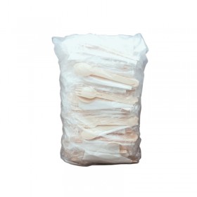 Set bio. lemn, lingura + servetel (1000buc) Tacamuri biodegradabile 264,00 lei