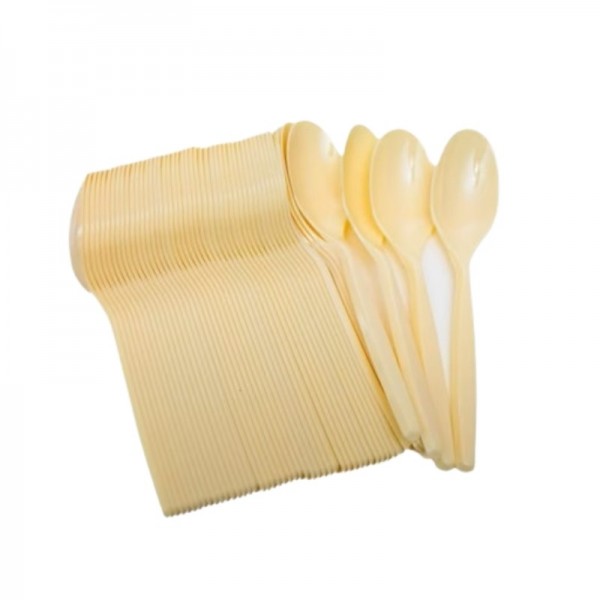 Linguri plastic crem, reutilizabile, 170mm, 100buc Produse 7,46 lei