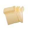 Linguri plastic crem, reutilizabile, 170mm, 100buc Produse 7,46 lei
