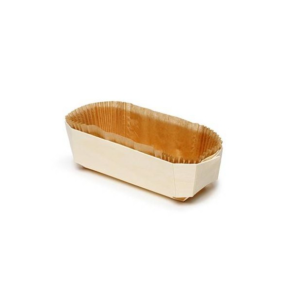 Forme copt cozonac, lemn natural, 185*115*60mm (20buc) Forme copt dreptunghiulare 56,46 lei