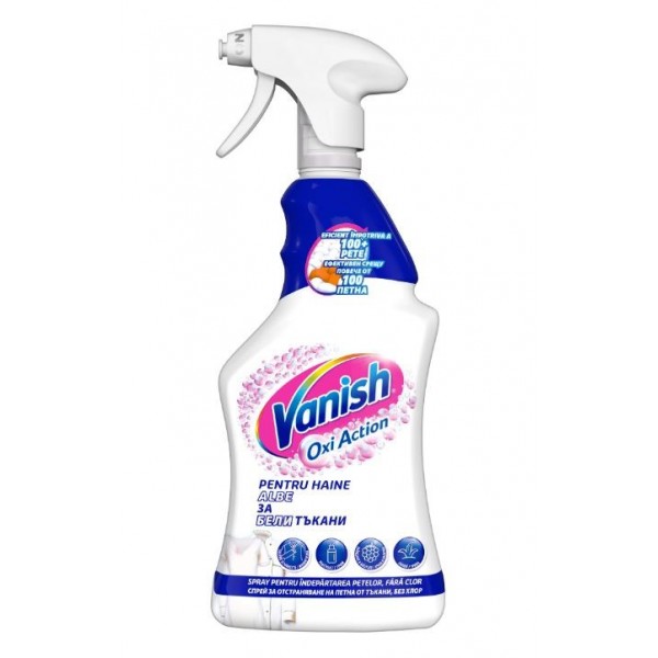 Vanish Oxi Action White 500ml, spray pentru indepartarea petelor, outlet Outlet 18,03 lei
