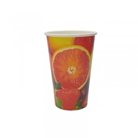 Pahare carton 330ml - 12oz fructe D80 (50buc) Produse 13,39 lei