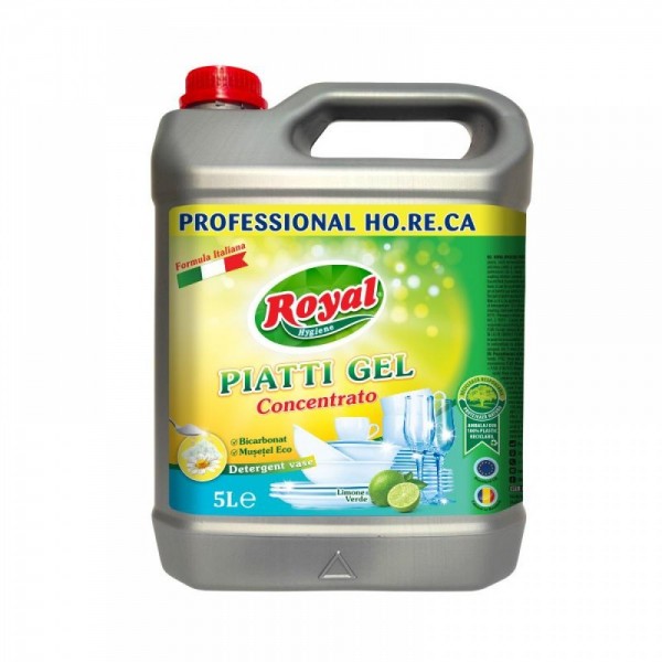Royal Piatti Gel, detergent de vase profesional, bicarbonat si musetel eco, 5L Produse 61,99 lei