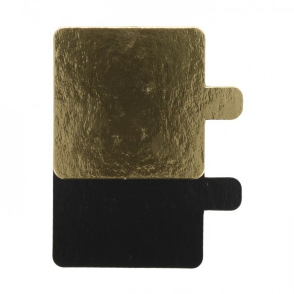 Baza prezentare monoportii, carton negru|auriu, 80*80 mm (200buc) Produse 36,82 lei