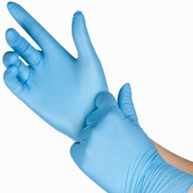 Manusi albastre din nitril, nepudarate, Farma Gloves, XS (100buc) Produse 17,99 lei