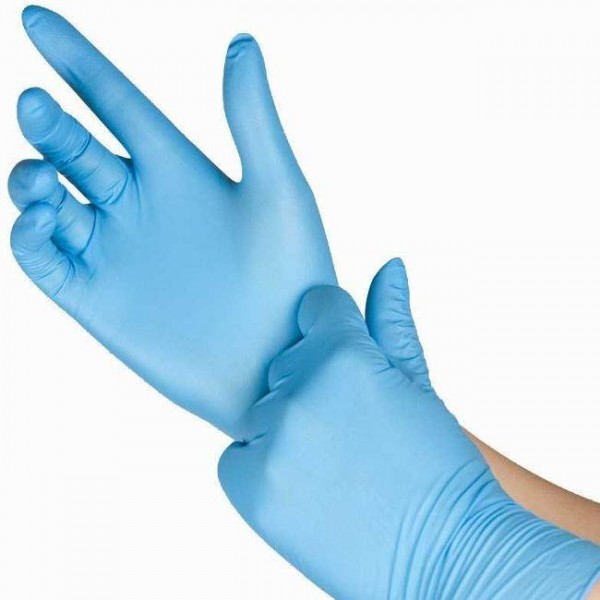Manusi albastre din nitril, nepudarate, Farma Gloves, XS (100buc) Produse 19,64 lei