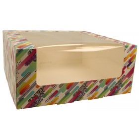 Cutii carton prajituri, cu fereastra, 24x24x10 cm (25buc) Produse 107,39 lei