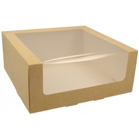 Cutii carton natur, cu fereastra, 24x24x10cm (25buc) Produse 96,69 lei