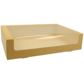 Cutii carton natur, cu fereastra, 35x25x8cm (25buc) Produse 110,98 lei