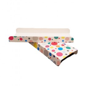 Tavite ecler, carton alb cu buline, laminat, 15*5*h1.5 cm (300buc) Produse 46,80 lei