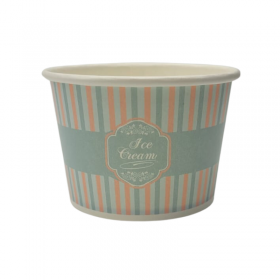 Cupe inghetata, carton turcoaz, ice cream, 200ml (50buc) Cupe de inghetata - 1 Cupa de inghetata din carton turcoaz si personal