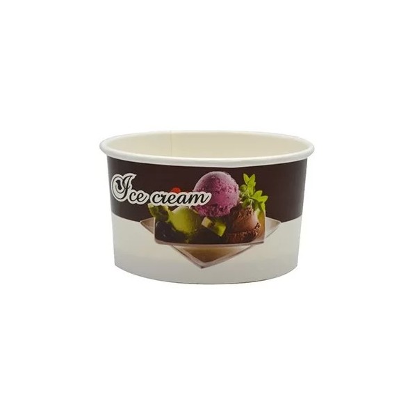 Cupe inghetata, carton negru, ice cream, 200ml (50buc) Cupe de inghetata 17,77 lei