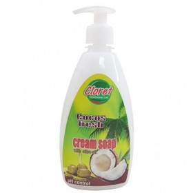Cloret, sapun lichid 500ml, Cocos Fresh, cu ulei de masline, PH - control Produse 7,50 lei