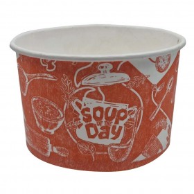 Bol supa personalizat, cu capac transparent, design bucatar, 473ml|16oz (25buc) Produse 16,37 lei