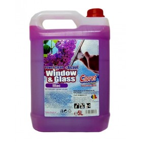 Cloret, solutie curatat geamuri, sticla, cu alcool, liliac, 5L Detergenti suprafete vitrate 29,80 lei