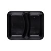 Caserole negre, termosudabile, 2 compartimente, H45mm, 50buc Caserole termosudabile 26,24 lei
