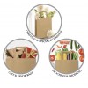 Punga hartie natur, maner plat, 22x11xh28cm, 250buc Pungi kraft cu maner 115,36 lei
