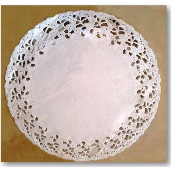 Dantele albe, hartie, 25cm, 100buc, outlet Lichidari de stoc 29,28 lei