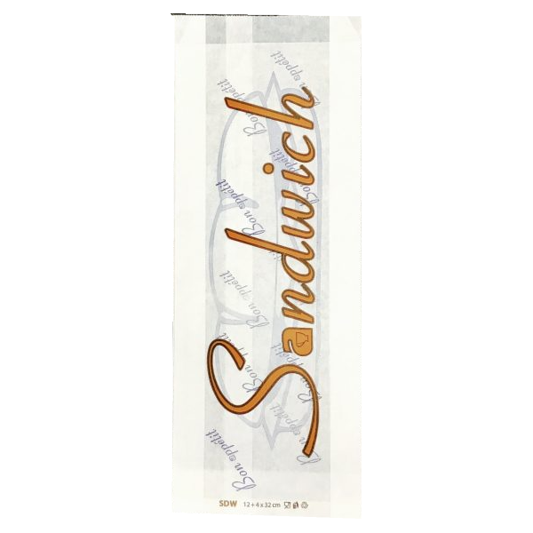 Punga alba, rezistenta la grasime, design Sandwich, 12x4xh32cm, 2000buc Hot dog | Clatite 262,25 lei