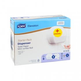 Pachet Tork, dispenser hartie igienica mini jumbo + rezerva hartie, T2, 170m Produse 199,67 lei
