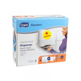 Pachet Tork, dispenser + set prosoape pliate, 2 straturi, 250buc Produse 243,48 lei