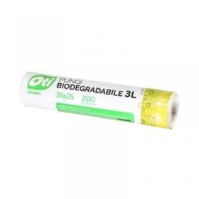 Rola pungi alimentare, biodegradabile, EN13432, 35*25cm, 3L, 200buc Pungi 37,20 lei