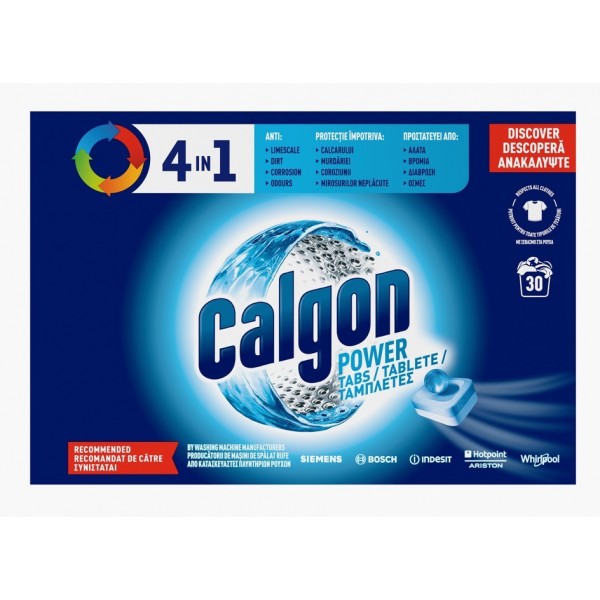 Calgon Powerball 30 bucati, tablete anticalcar 4in1 Detergenti haine 57,27 lei