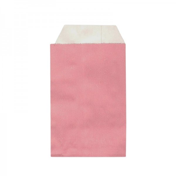 Punga hartie alba cerata, design roz, 7x12cm, 250buc Pungi mercerie 27,06 lei