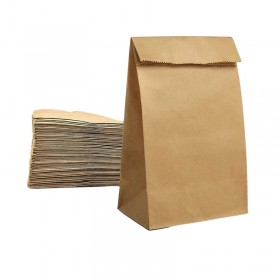 Punga transport, hartie natur, fara maner, 18x7x27cm, 500buc Pungi hartie natur 159,12 lei