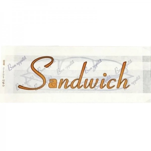 Punga alba, rezistenta la grasime, design Sandwich, 12x4xh32cm, 2000buc Hot dog | Clatite 262,25 lei