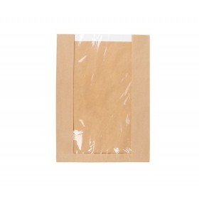 Punga kraft cu fereastra de 18cm, paine, 30x6xh34cm, 500buc Pungi cu fereastra 166,86 lei