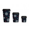 Pahare carton 350ml - 12oz, design black & snow, D90, 50buc Produse 16,41 lei