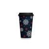 Pahare carton 160ml - 6oz, design black & snow, D70, 50buc Produse 6,75 lei