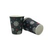 Pahare carton 160ml - 6oz, design black & snow, D70, 50buc Produse 6,75 lei