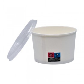 Bol supa, carton alb, cu capac, 473ml|16oz (500buc) Produse 140,55 lei