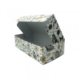 Cutie carton prajituri, design floral, 500gr, 21*12*H6 cm (25buc) Produse 20,06 lei