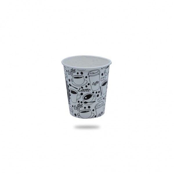 Pahare carton 100ml - 4oz coffee line D60 (50buc) Produse 3,62 lei