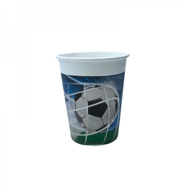 Pahare carton 235ml - 8oz Party Soccer D80 (60buc) Pahare personalizate 8,51 lei