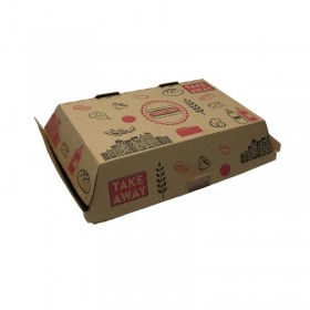 Cutie meniu, carton kraft personalizat, 195x110x75mm (100buc) Produse 73,47 lei
