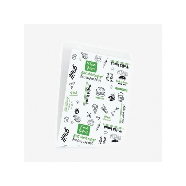 Coltar hartie alba, cerat, design fresh, 16.5x17 cm, 2000buc Conuri | Coltare 198,81 lei