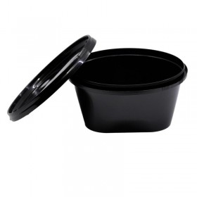 Bol supa, PP negru, capac sigilabil, 16oz|473ml, 50buc Polipropilena 47,90 lei