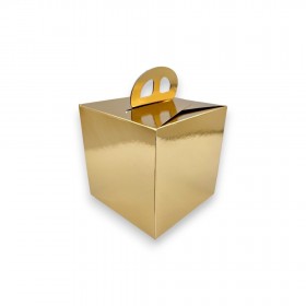 Cutii tort, Gold Square, cu maner, 12*12*h12 cm (25buc) Cutii personalizate 27,65 lei