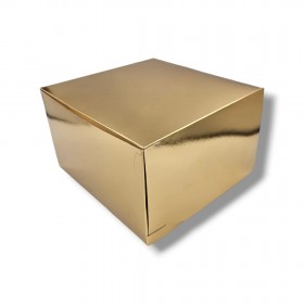 Cutii tort, Gold Square, fara maner, 19*19*h13 cm (25buc) Cutii personalizate 42,55 lei